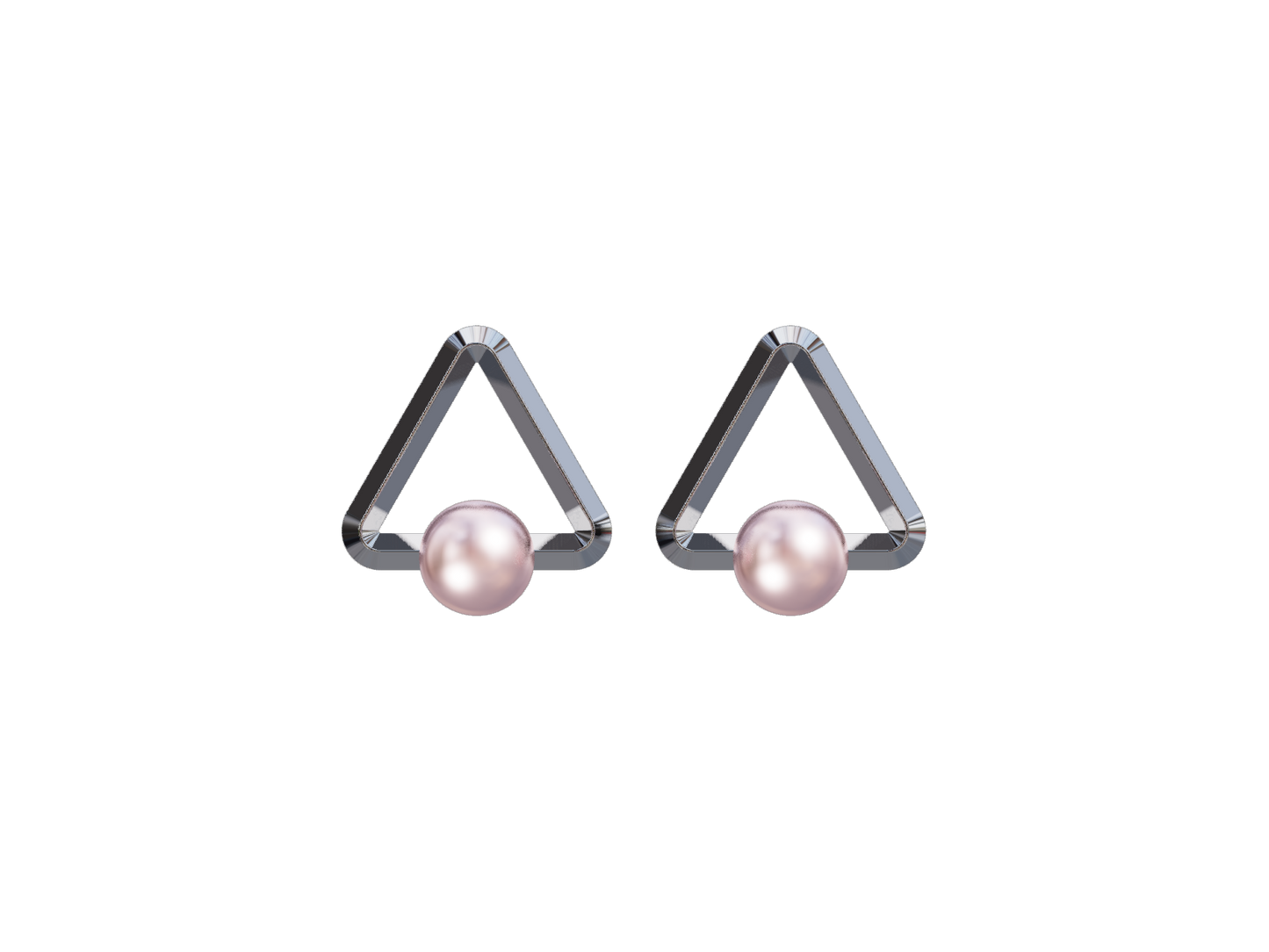 Prism 系列・Prismatic Pearl 稜影之珠 珍珠耳環